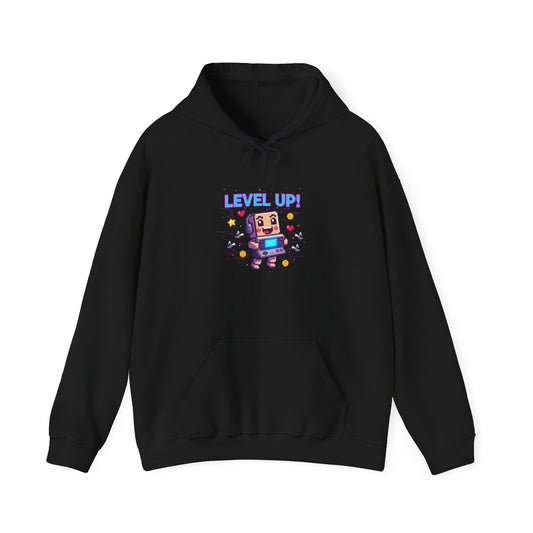 Level Up! Pixel Robot Hoodie | retro gaming, pixel art design