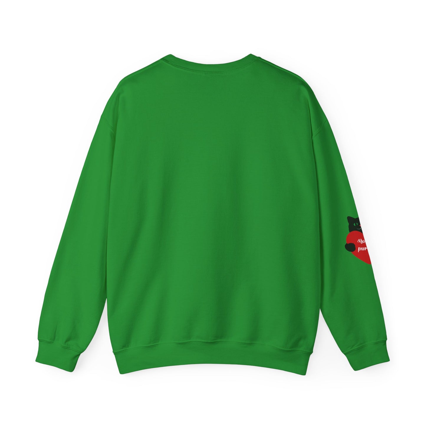 I Love You With All My Butt Cat Crewneck Sweatshirt | Funny Valentine Humor