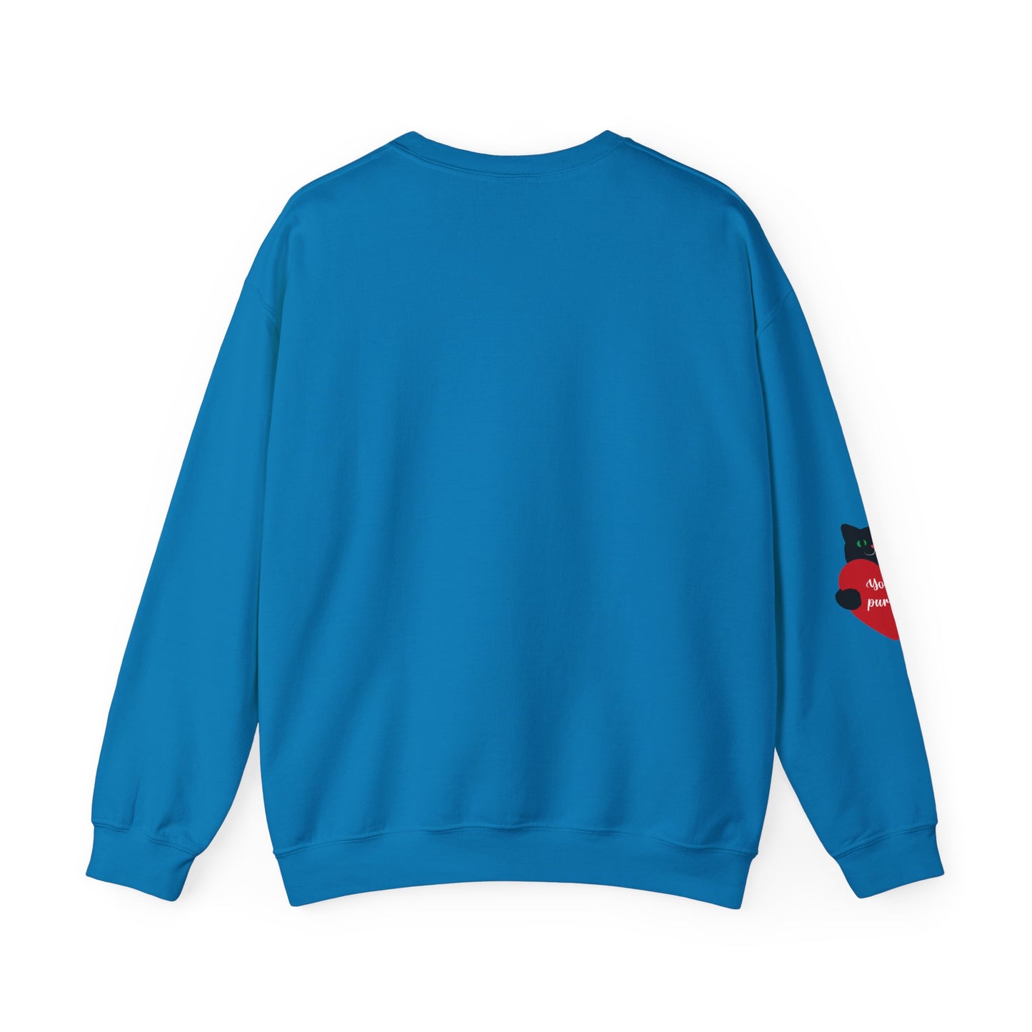 I Love You With All My Butt Cat Crewneck Sweatshirt | Funny Valentine Humor