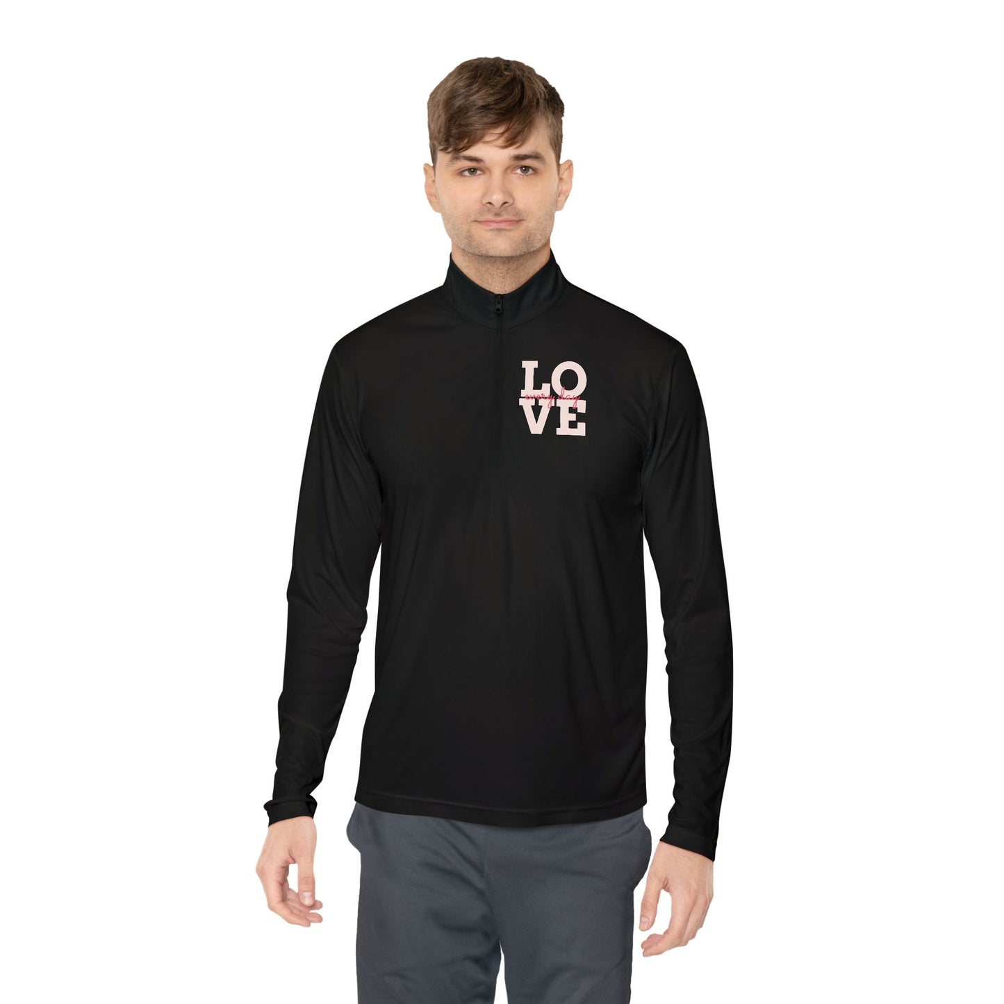 Love Script Quarter-Zip Pullover