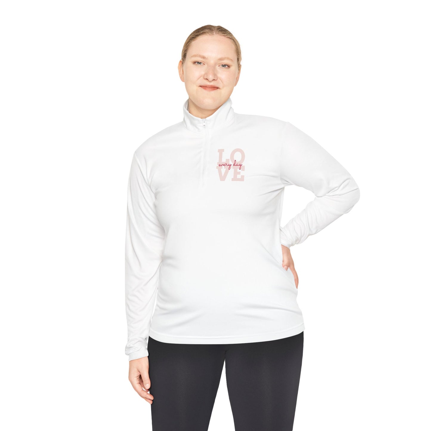 Love Script Quarter-Zip Pullover