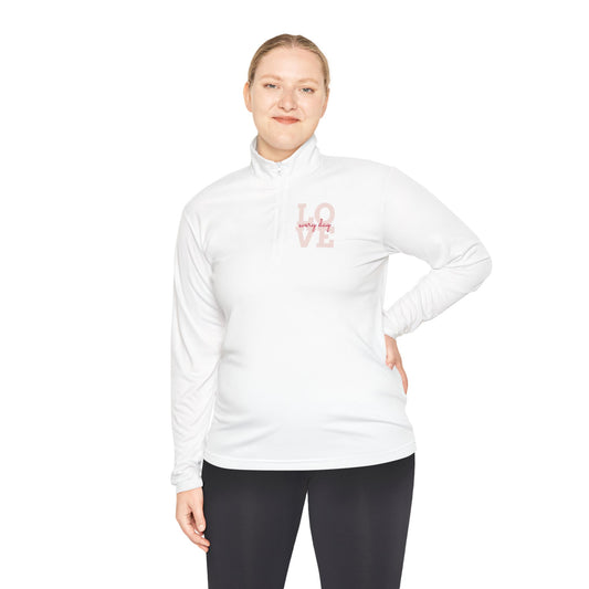 Love Script Quarter-Zip Pullover