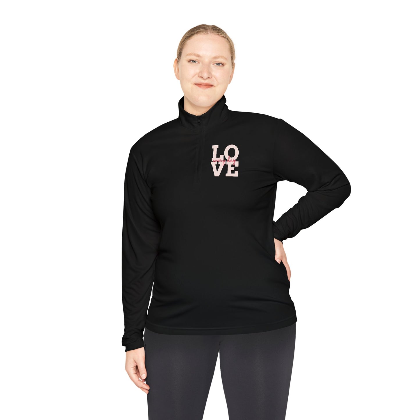 Love Script Quarter-Zip Pullover