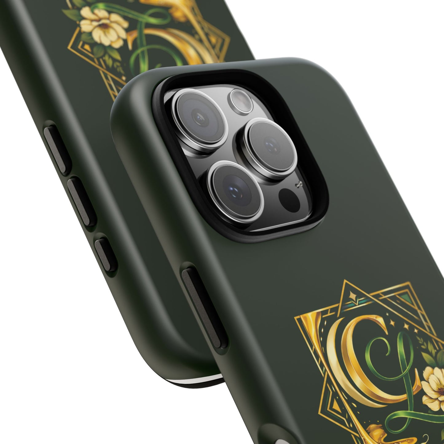 Chellanae Co. Elegant Green & Gold Logo Phone Case