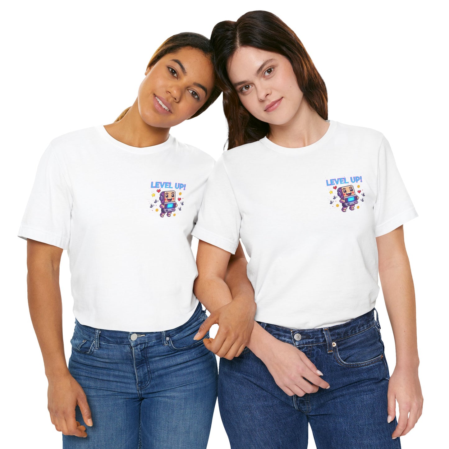 Level Up! pixel art Gamer Shirt | retro gaming tee