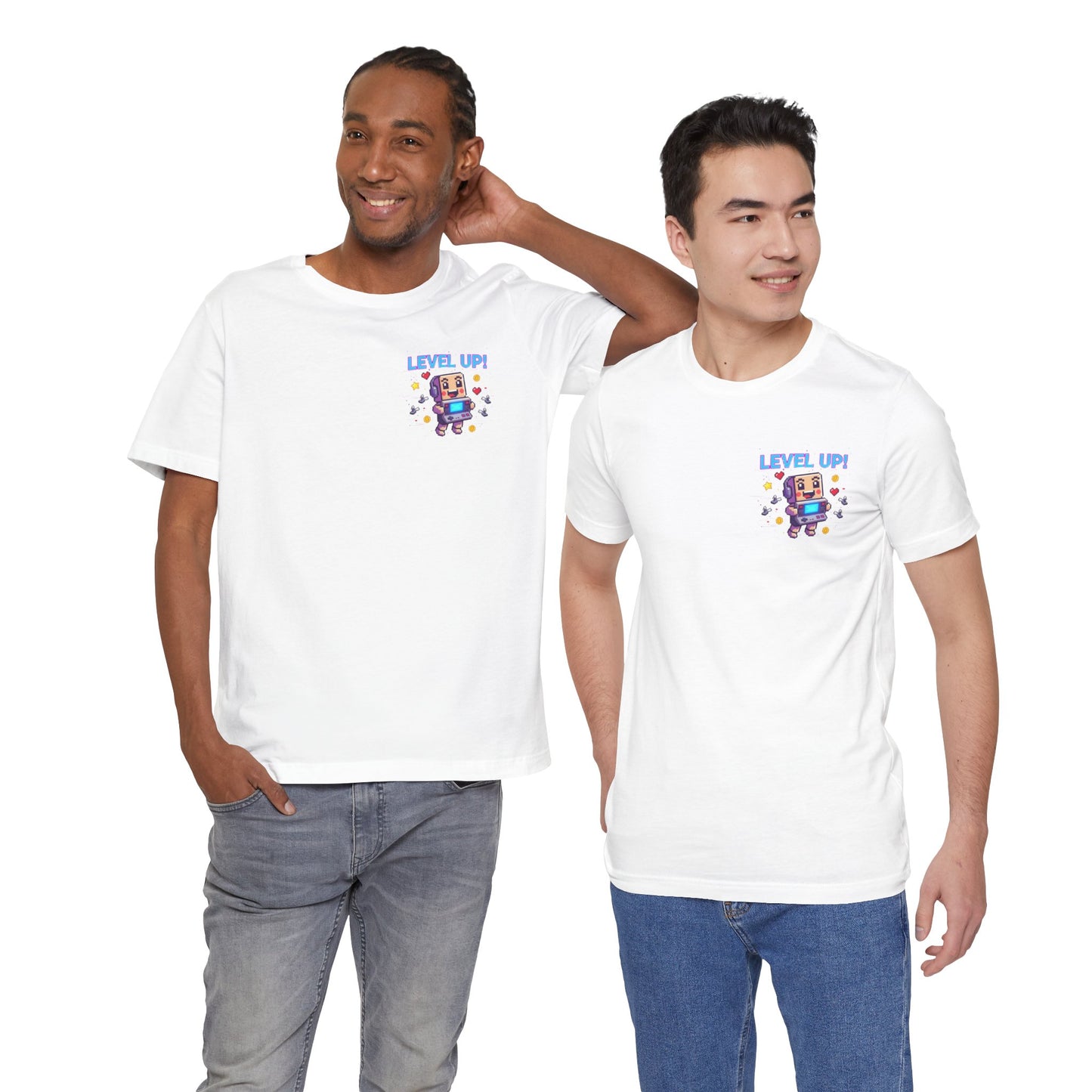 Level Up! pixel art Gamer Shirt | retro gaming tee