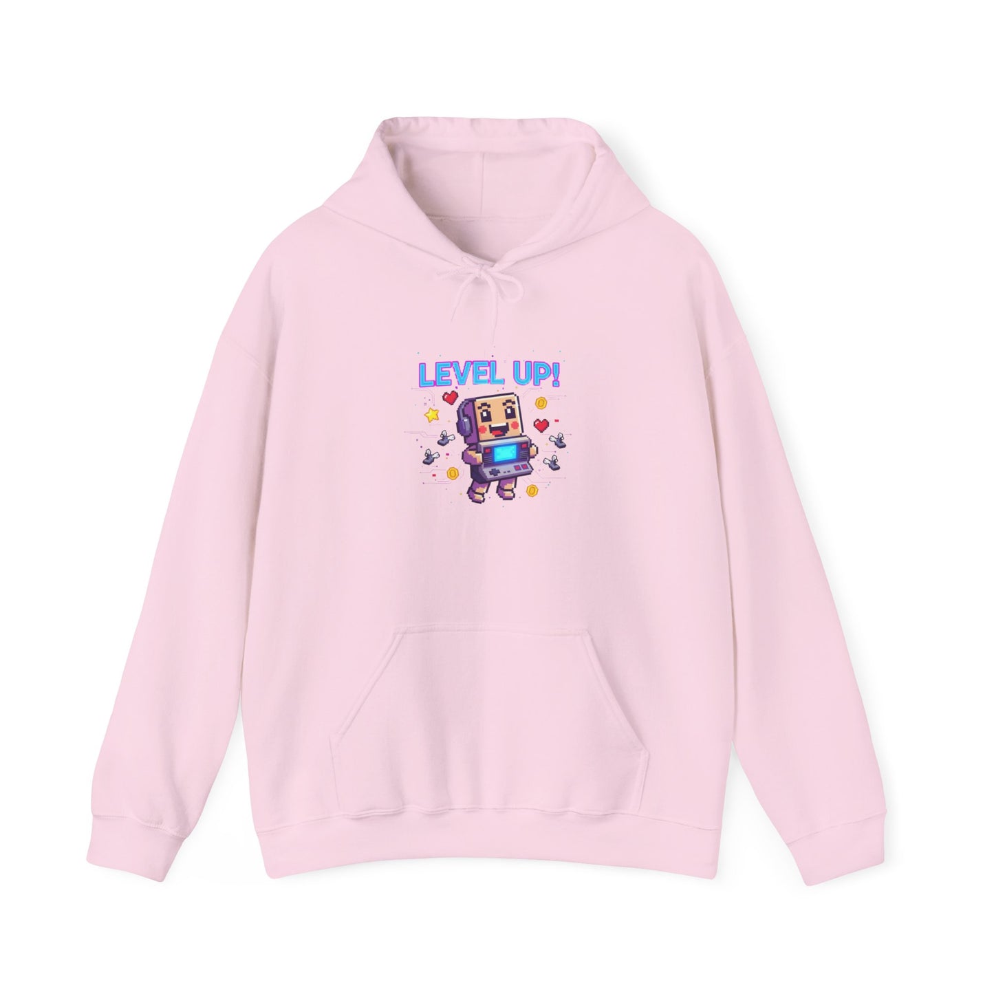 Level Up! Pixel Robot Hoodie | retro gaming, pixel art design