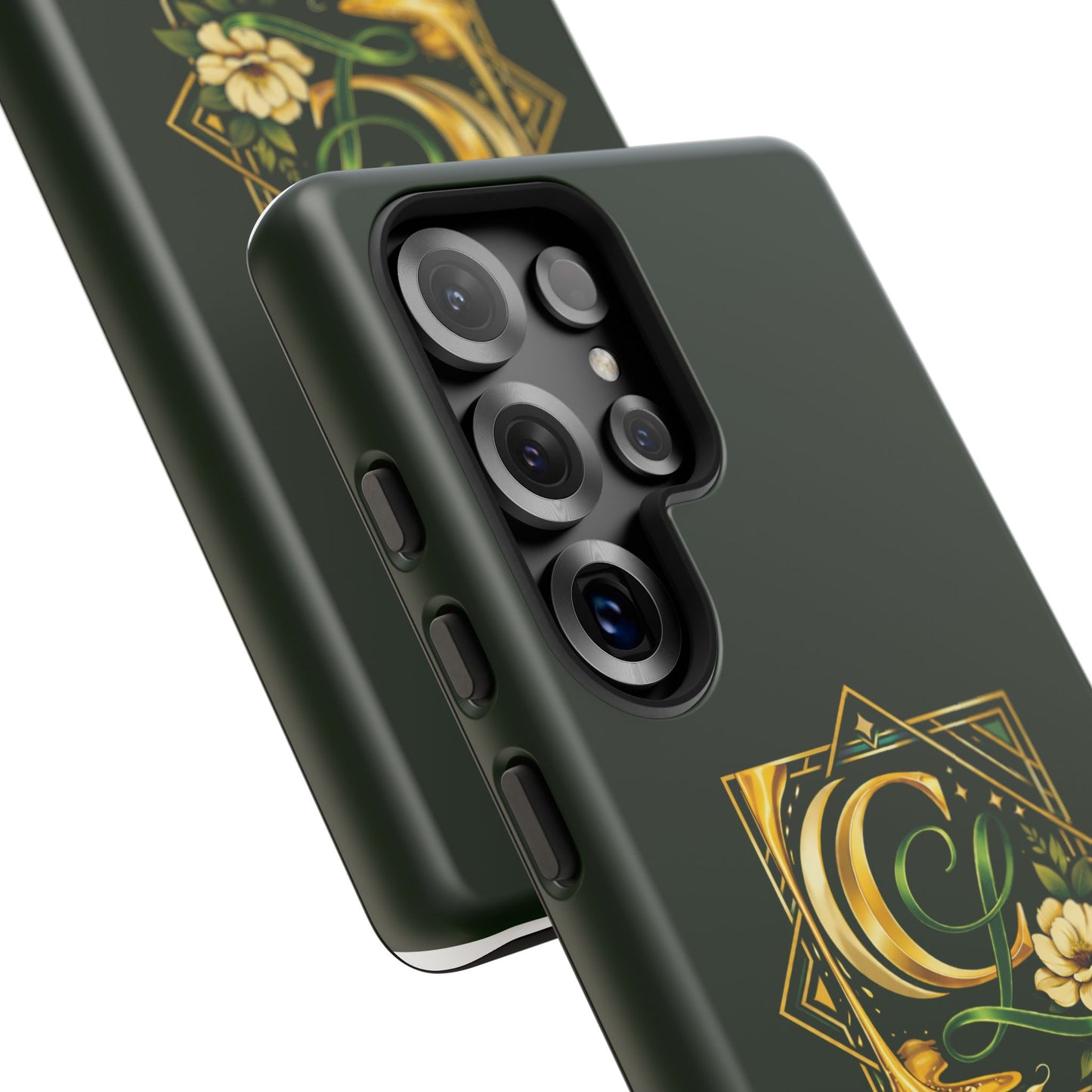 Chellanae Co. Elegant Green & Gold Logo Phone Case