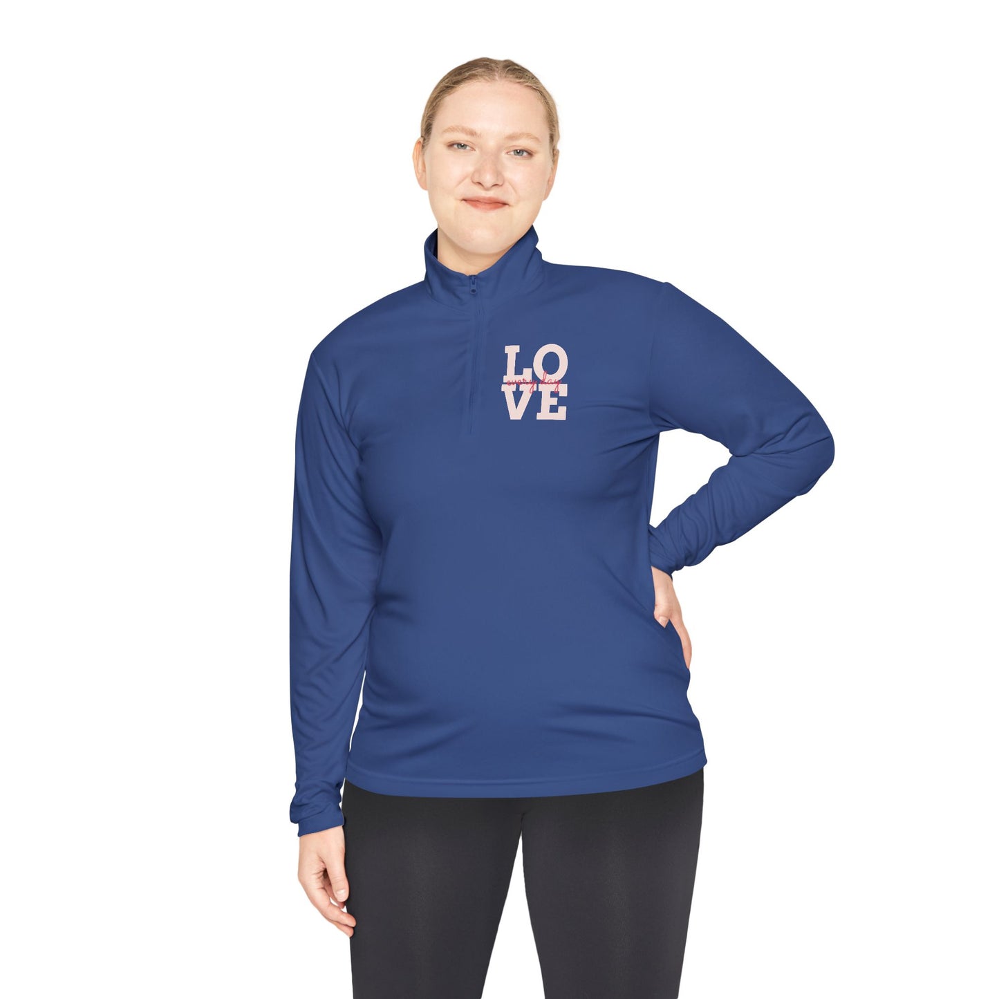 Love Script Quarter-Zip Pullover