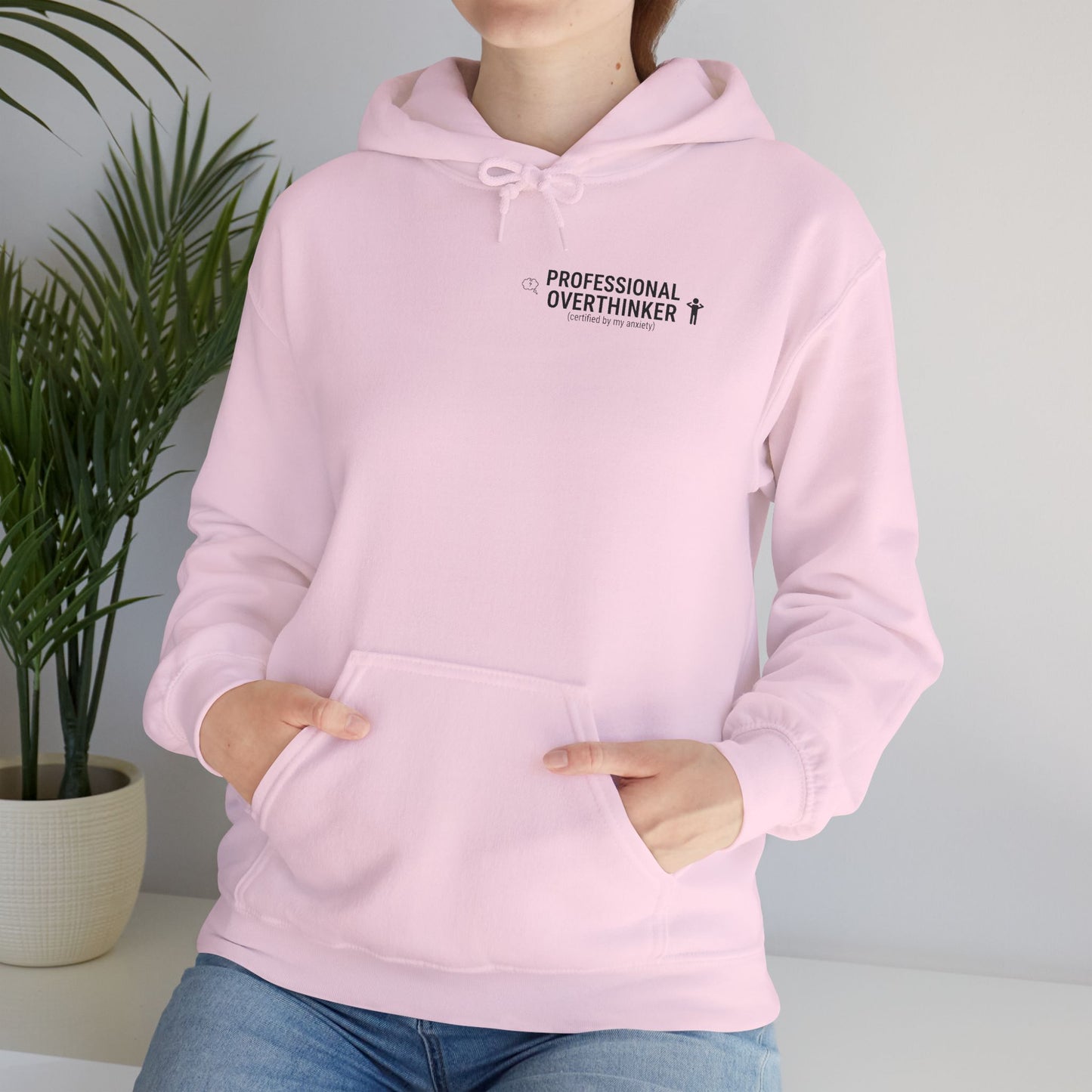 Professional Overthinker Hoodie | sarcastic sweatshirt, self-deprecating quote