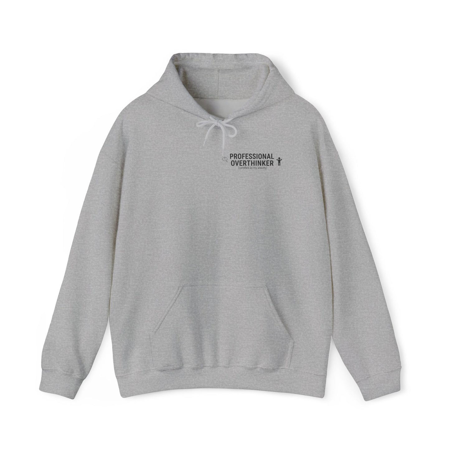 Professional Overthinker Hoodie | sarcastic sweatshirt, self-deprecating quote