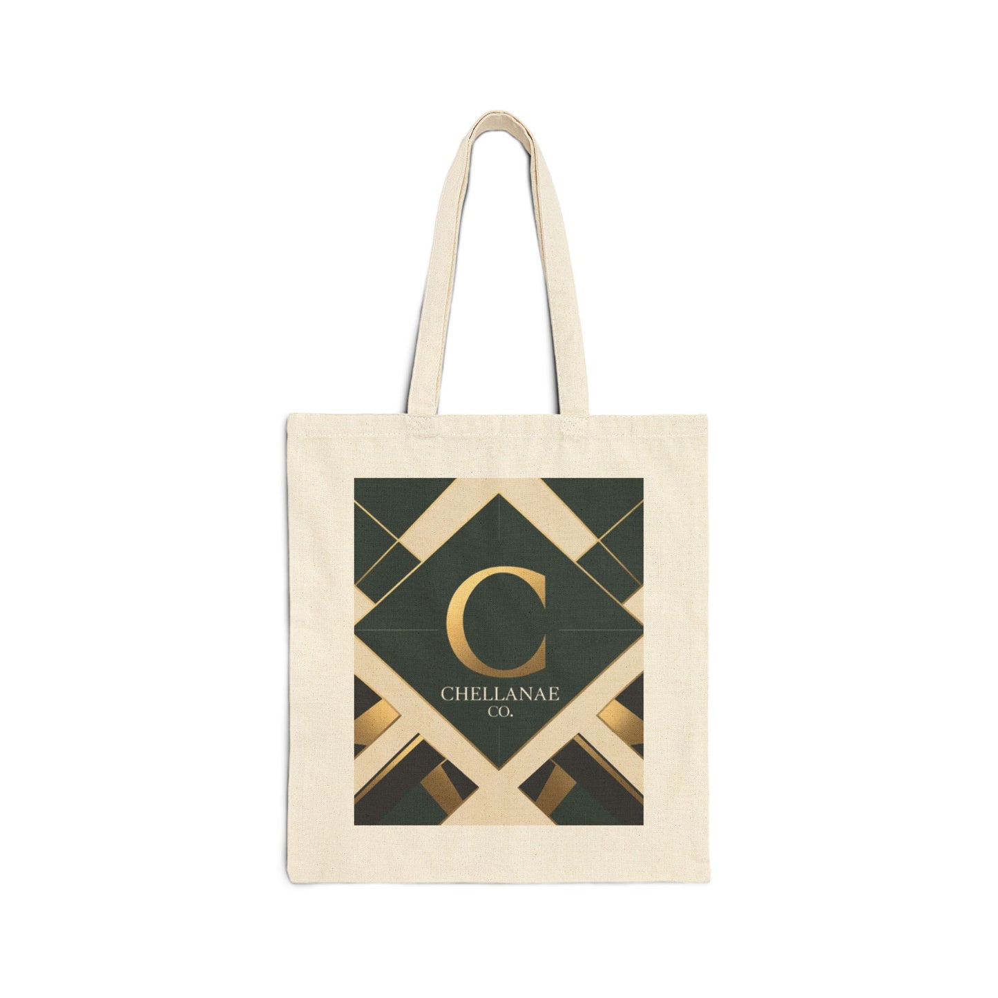 Chellanae Co Bold Geometric Tote Bag | Cotton Canvas Logo