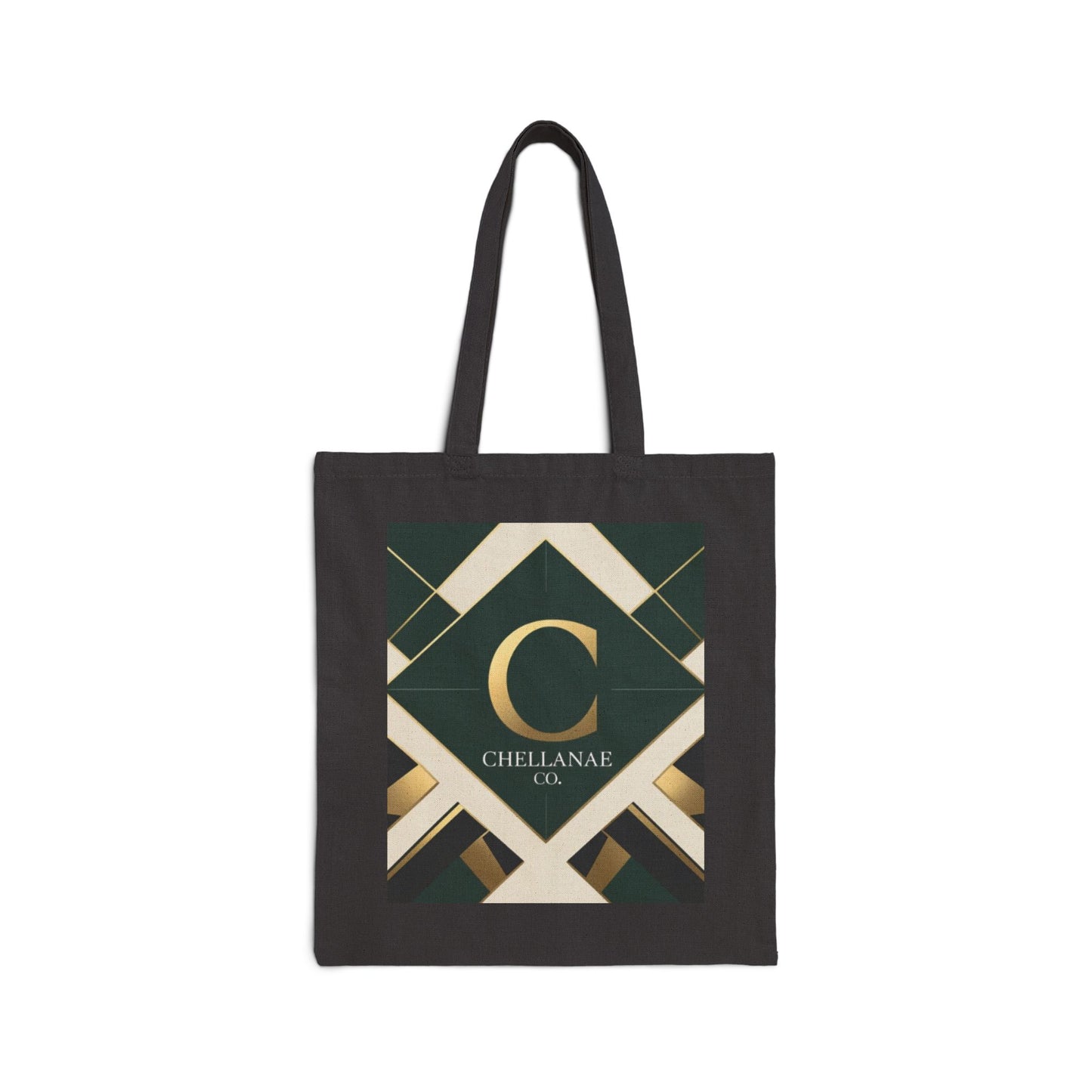 Chellanae Co Bold Geometric Tote Bag | Cotton Canvas Logo