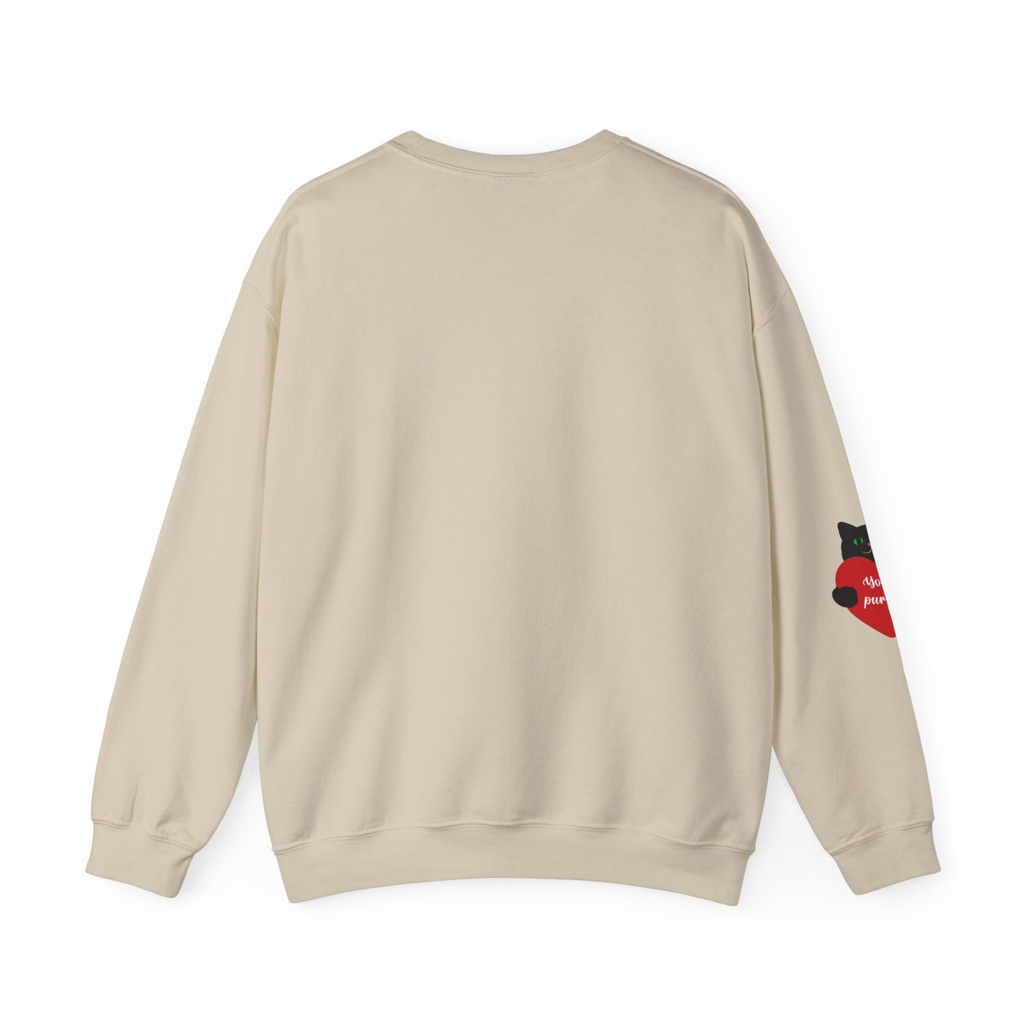 I Love You With All My Butt Cat Crewneck Sweatshirt | Funny Valentine Humor