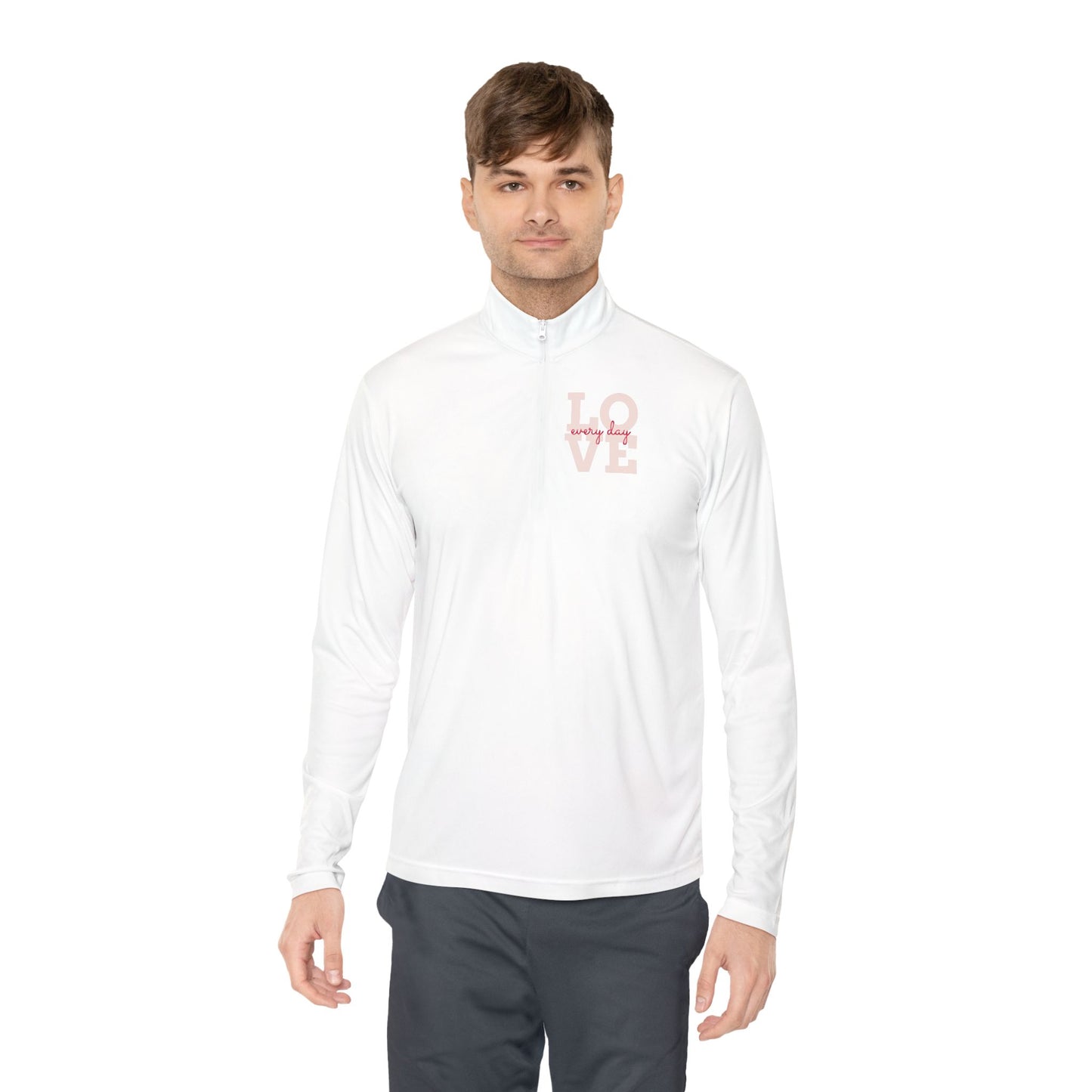 Love Script Quarter-Zip Pullover