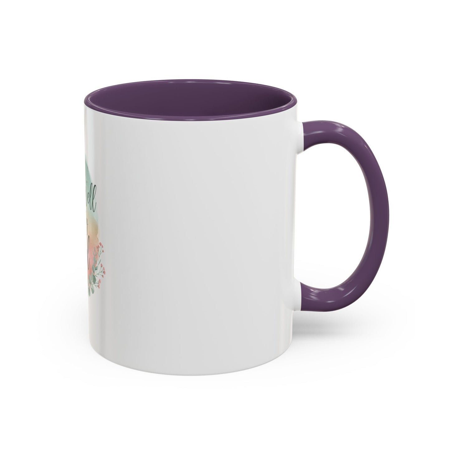 It Is Well In My Soul Accent Coffee Mug — Inspirational Floral Ceramic Mug (11/15 oz)