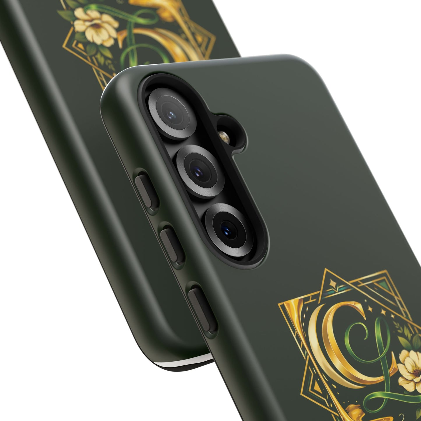 Chellanae Co. Elegant Green & Gold Logo Phone Case