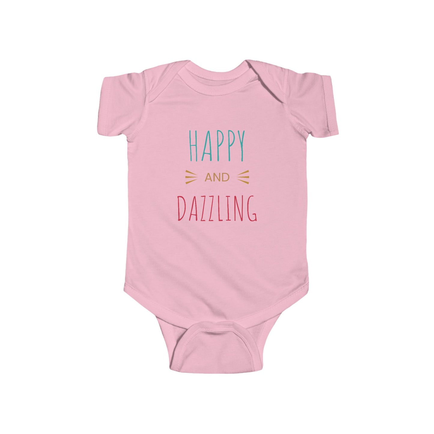 Happy and Dazzling Infant Bodysuit — Cute Baby Onesie