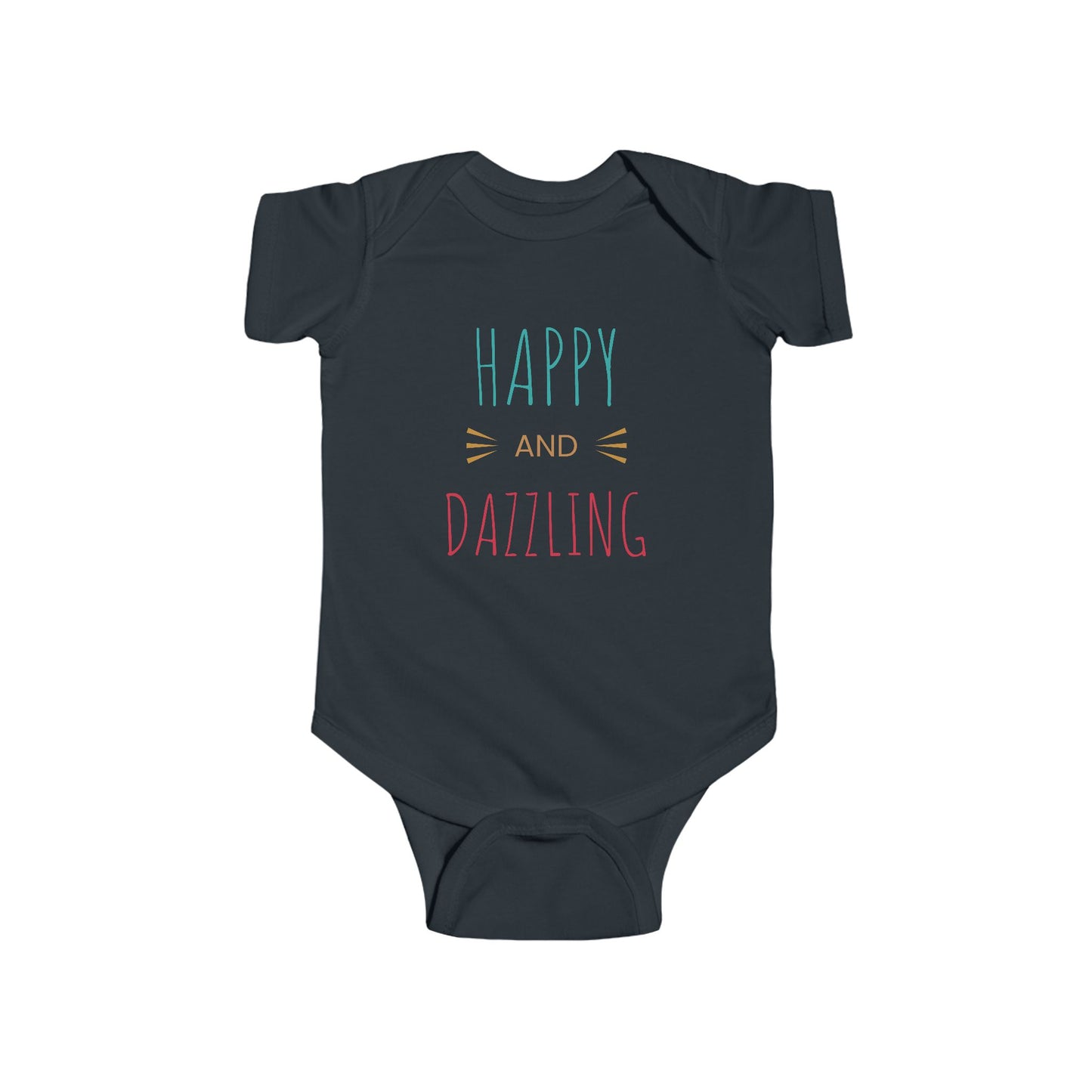 Happy and Dazzling Infant Bodysuit — Cute Baby Onesie