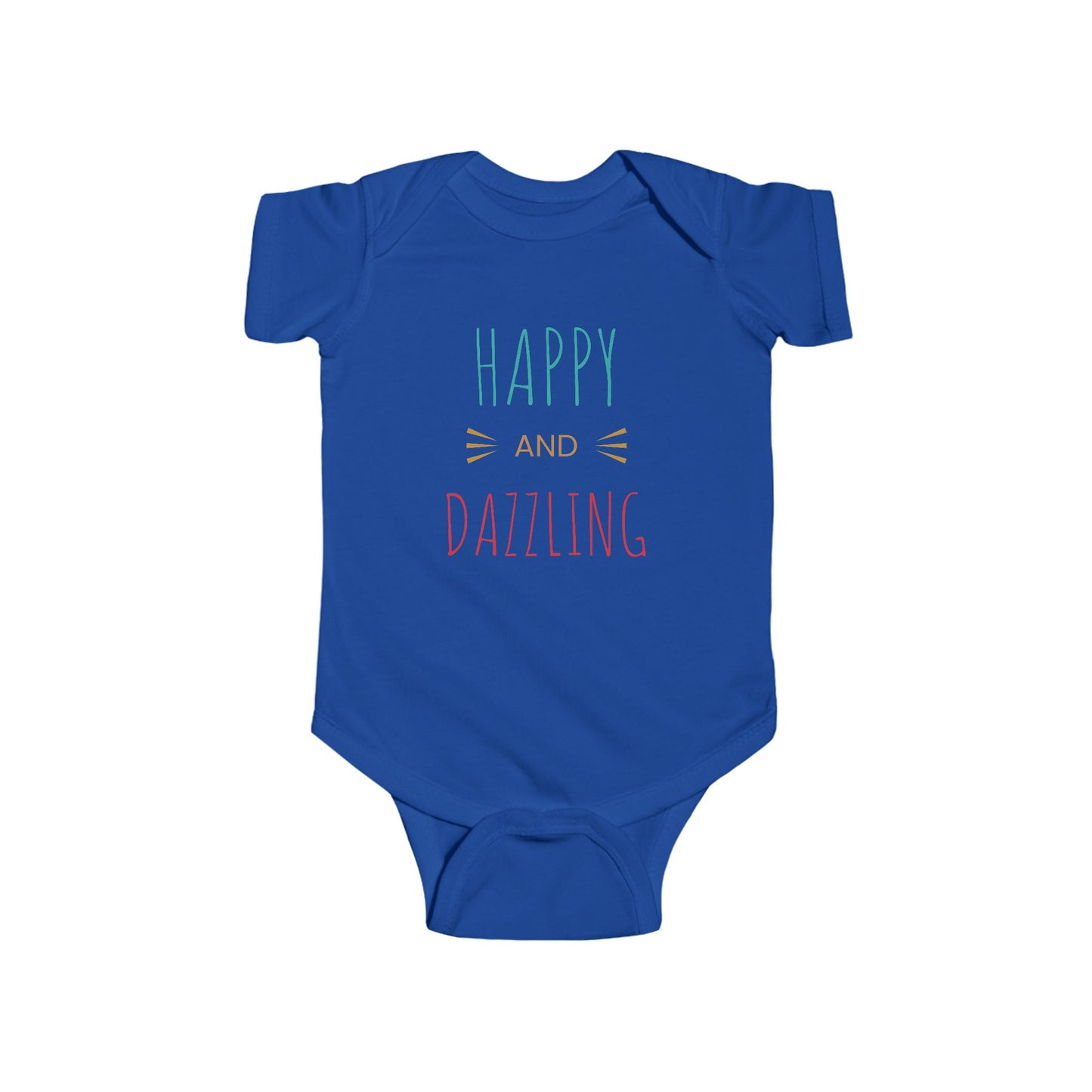 Happy and Dazzling Infant Bodysuit — Cute Baby Onesie