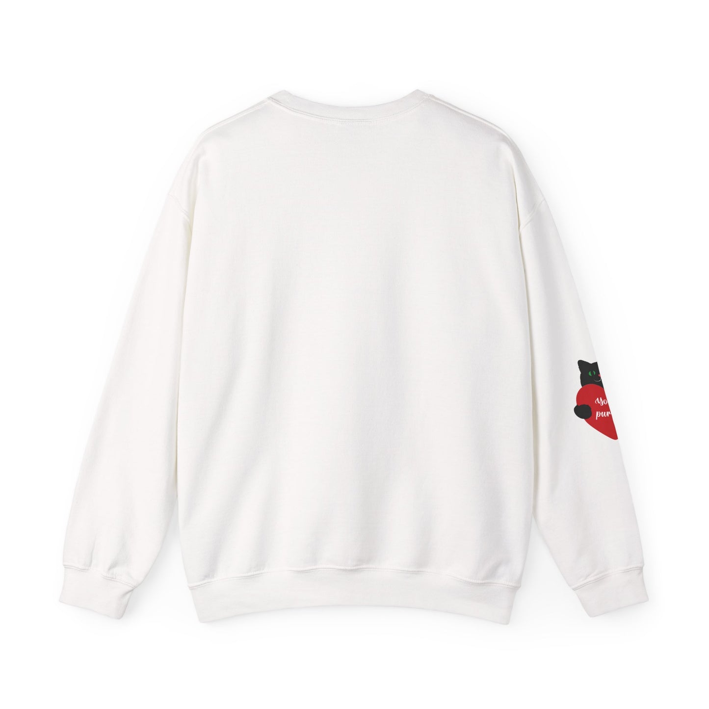 I Love You With All My Butt Cat Crewneck Sweatshirt | Funny Valentine Humor