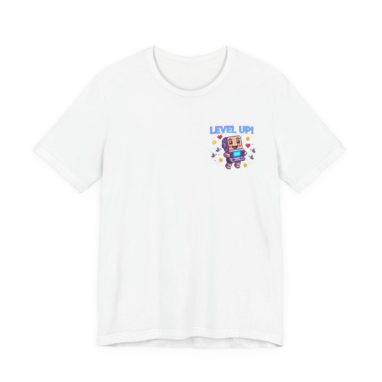 Level Up! pixel art Gamer Shirt | retro gaming tee