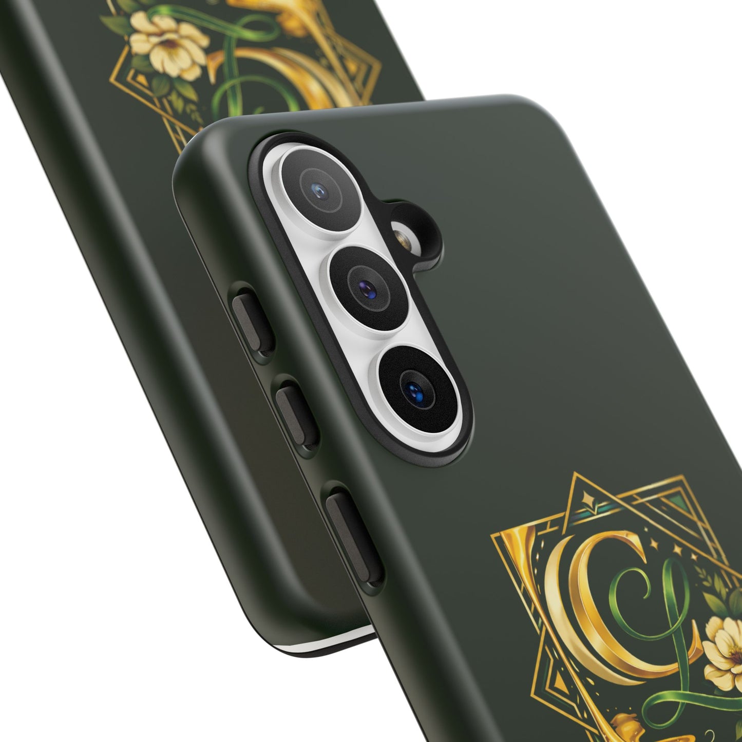 Chellanae Co. Elegant Green & Gold Logo Phone Case