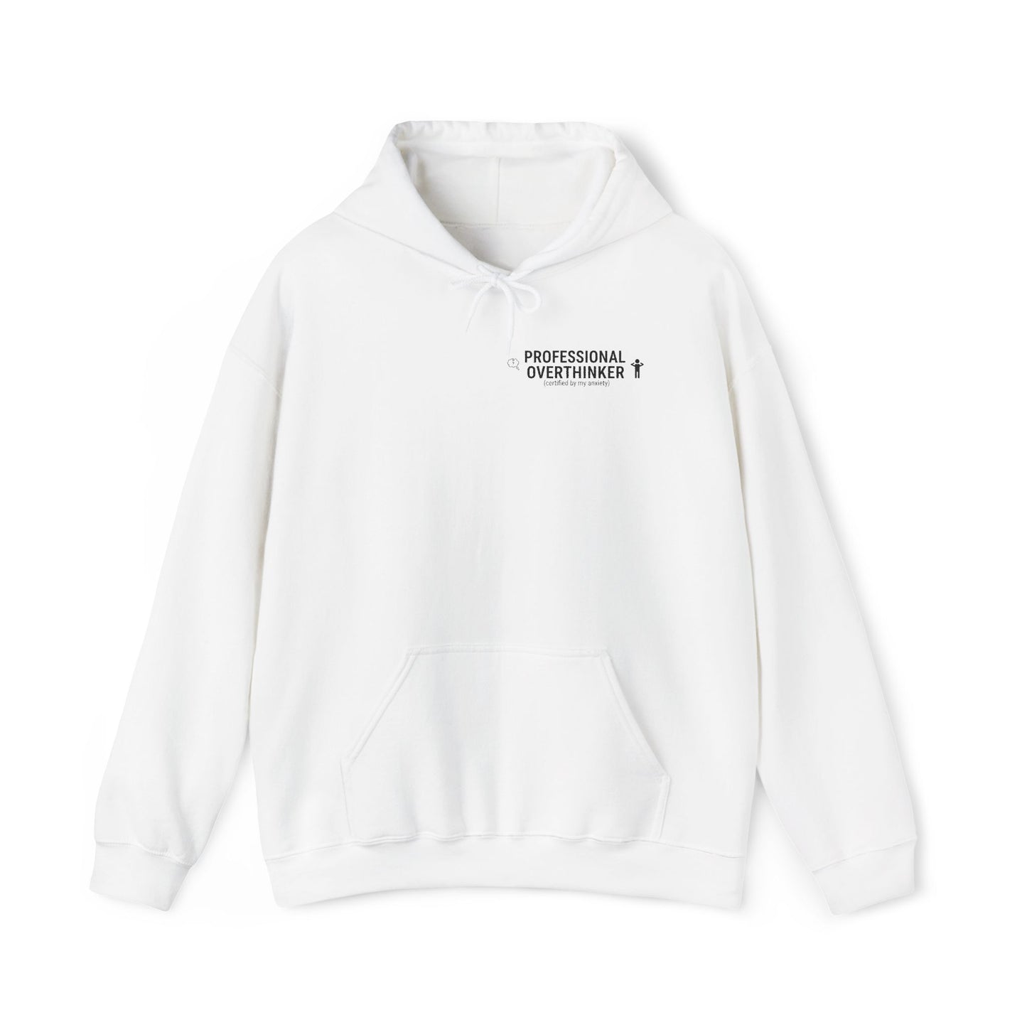Professional Overthinker Hoodie | sarcastic sweatshirt, self-deprecating quote