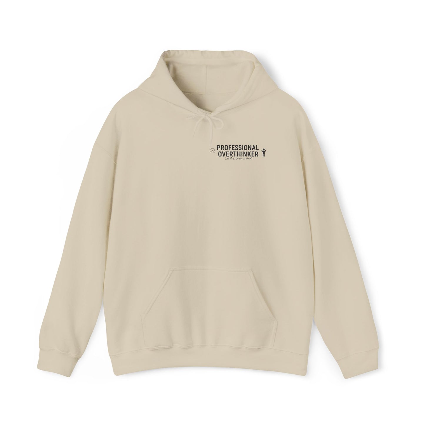 Professional Overthinker Hoodie | sarcastic sweatshirt, self-deprecating quote