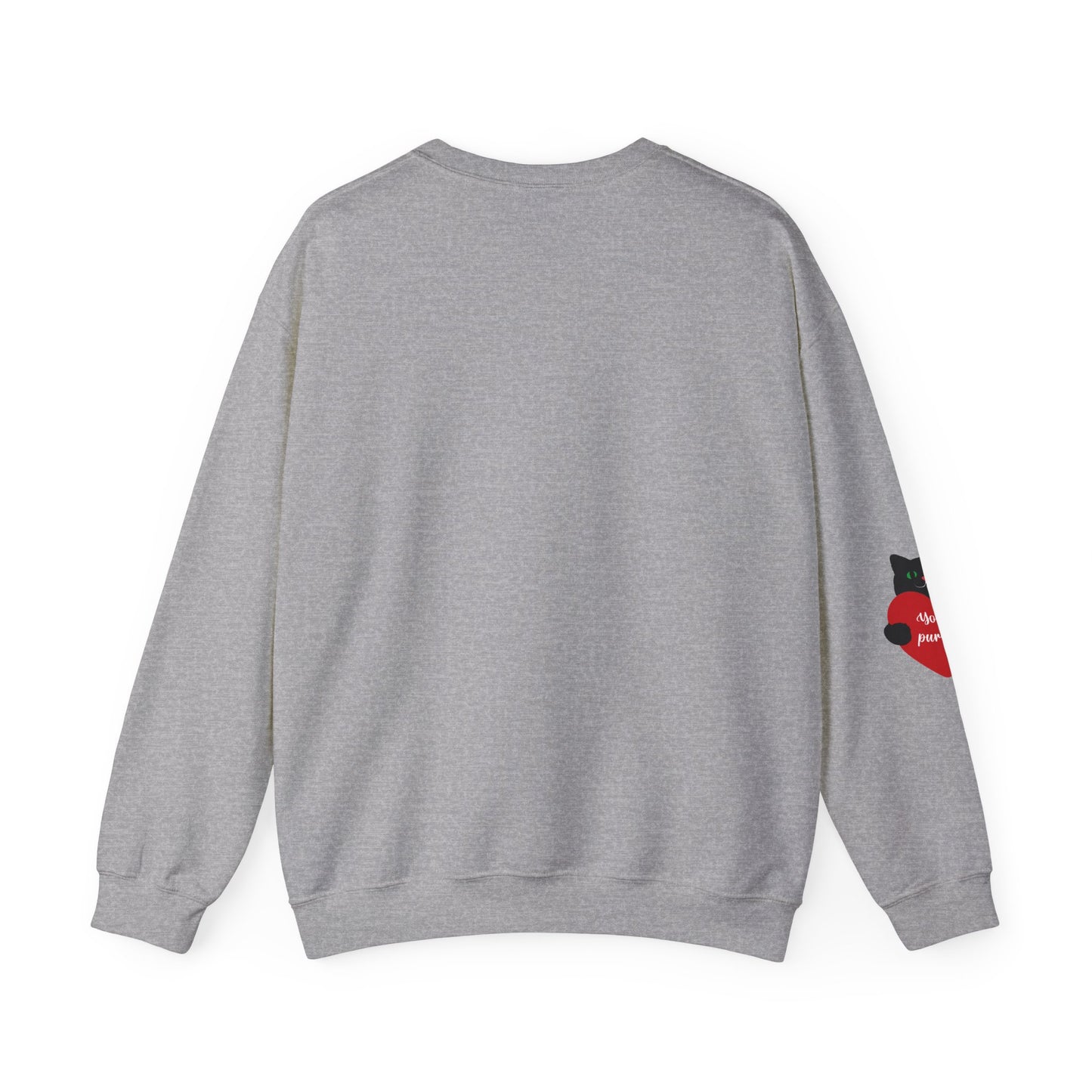 I Love You With All My Butt Cat Crewneck Sweatshirt | Funny Valentine Humor