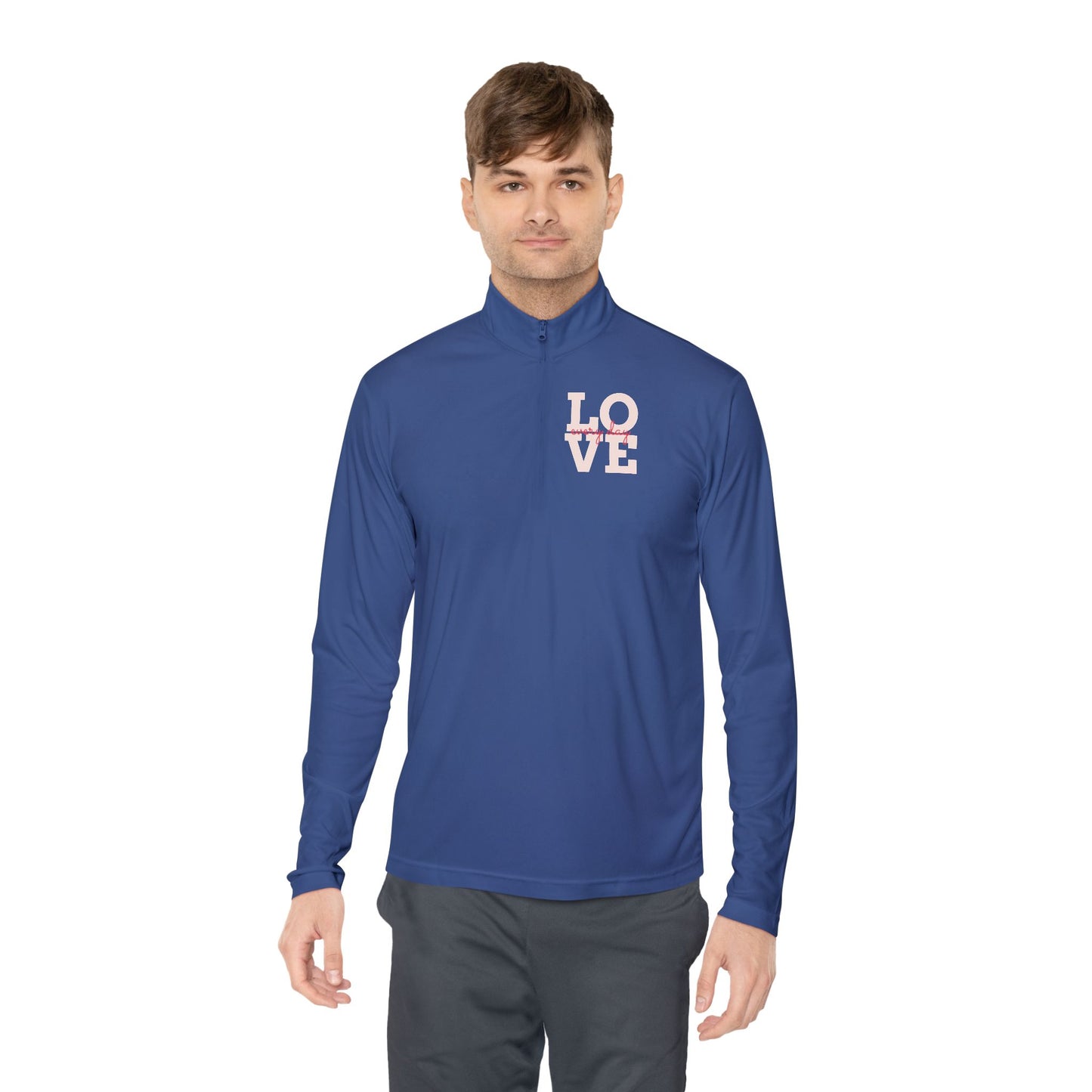 Love Script Quarter-Zip Pullover