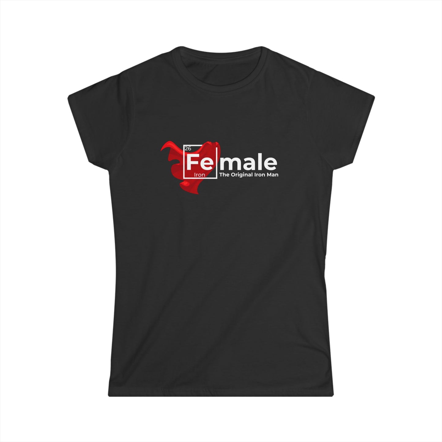 Female Chemistry Tee — "Fe-male" Periodic Table Graphic Women’s T-Shirt