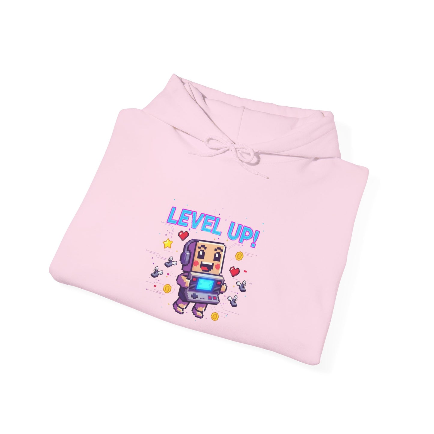 Level Up! Pixel Robot Hoodie | retro gaming, pixel art design