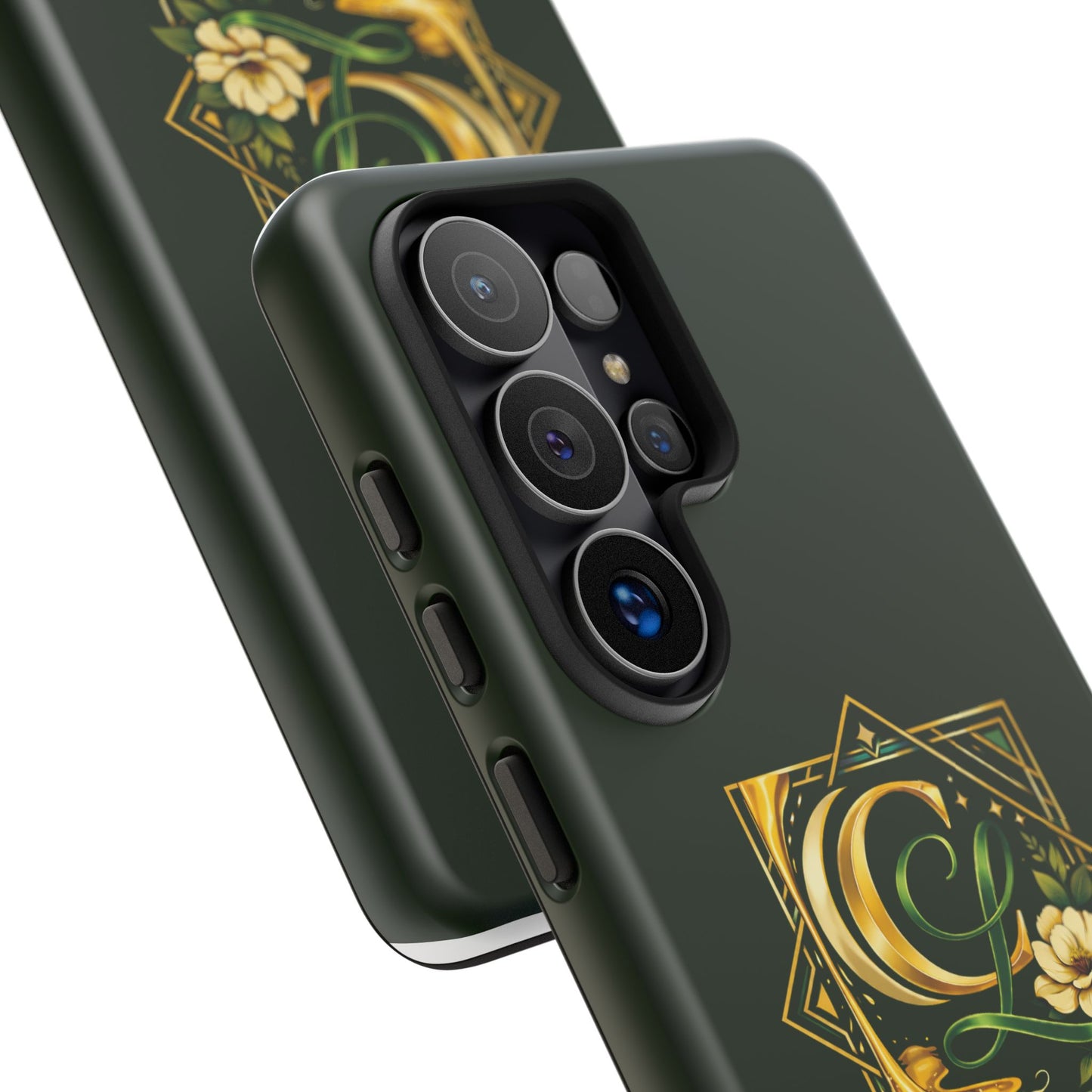 Chellanae Co. Elegant Green & Gold Logo Phone Case